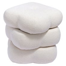 Zinnia Chenille Swivel Ottoman